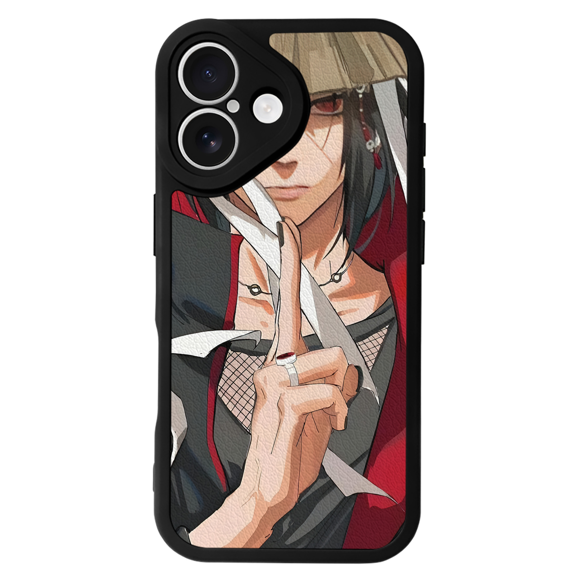 （画像用） NARUTO -ナルト- NARUTO -ナルト- 疾風伝 【iPhone 16シリーズ対応】シリコンスマホケース（レザー調） 材質：シリコン